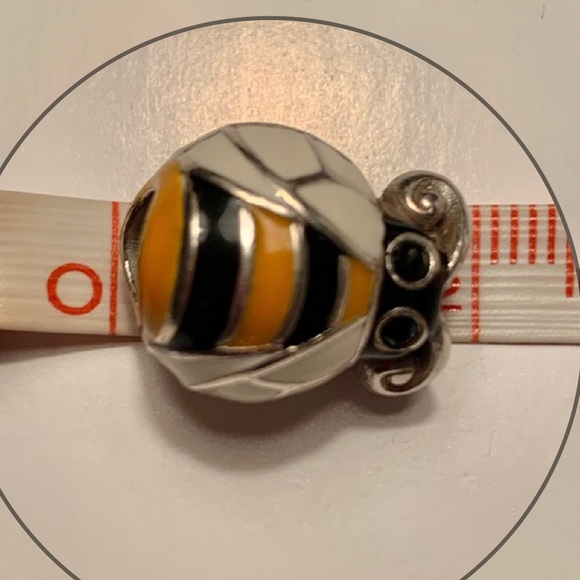 Large Bumblebee Charm Brighton Enamel Bead Bee Spacer - Picture 11 of 15